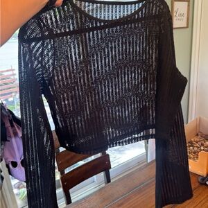 Disturbia Black Crop Top